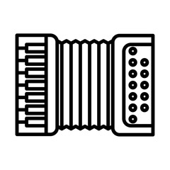 accordion icon Outline vector symbol sign