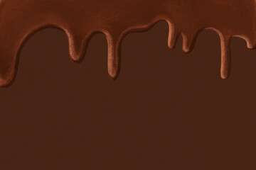 Melting chocolate border background