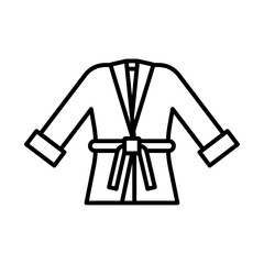bathrobe icon Outline vector symbol sign