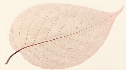Obraz premium Delicate Skeleton Leaf Nature Botanical Illustration
