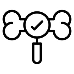 Bone Density line icon