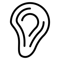Ear line icon