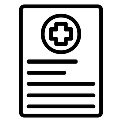 Obraz premium Examination line icon