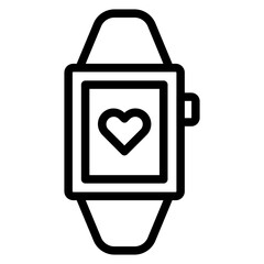 Smartwatch line icon