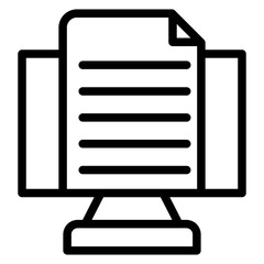 Copywriter line icon