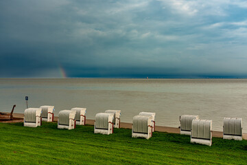 Unwetter am Nordseestrand