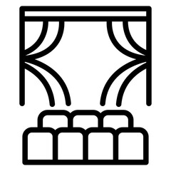 Theater line icon