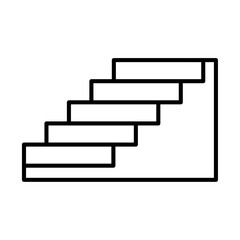 stairs icon Outline vector symbol sign
