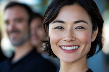 Business Professional Smiling at Camera