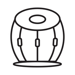 Tabla icon Outline vector symbol sign