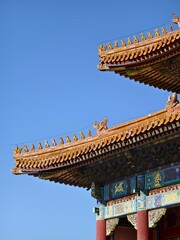 Architectural details of the Forbidden City in Beijing, China