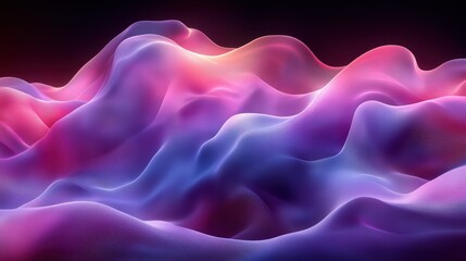 Obraz premium Abstract Colorful Waves Creating Dreamlike Background Design