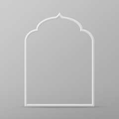 Ramadan Instagram post frame background, 3D illustration