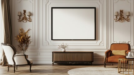Elegant living room design featuring modern decor elements in a bright, stylish space with minimalistic features