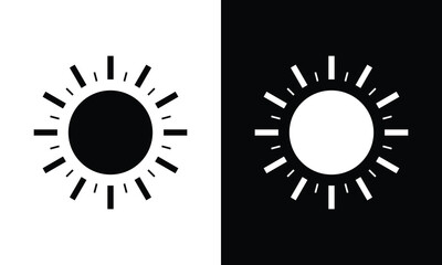 A simple vector sun icon.