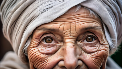 Die Augen einer alten Frau