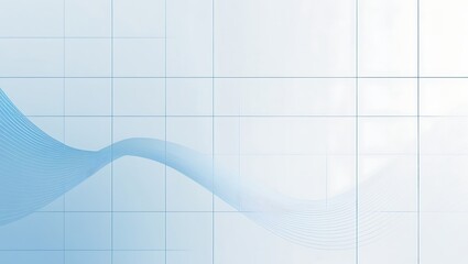 A white background with a diagonal light blue gradient and a clean, thin grid-like pattern, symbolizing clarity and organization—perfect for tech startups, consulting, or project management brands.