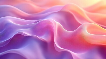 Obraz premium Soft Colorful Waves Flowing in Gentle Motion Across a Surface