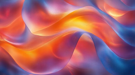 Obraz premium Abstract Flowing Waves of Colorful Light and Texture