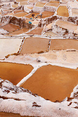 close up maras with worker