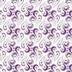 Seamless watercolor abstract pattern. Hand-drawn illustration for fabric, wrapping paper. decoupage, fabrics and etc