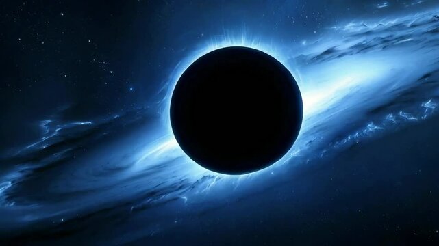 Black hole, space, galaxy, universe, stars, darkness, gravity concept in cosmic environment new beautiful stock AI
