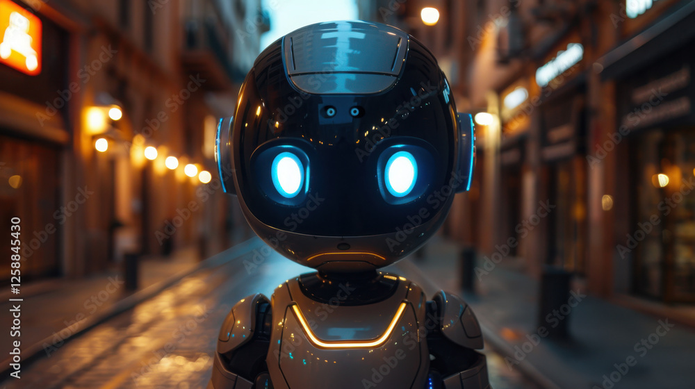 Poster chatbot conversation ai artificial intelligence technology online customer service.digital chatbot, 