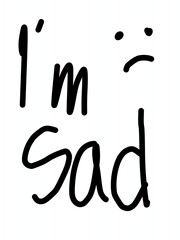 A simple, handwritten logo expressing emotion. The phrase 