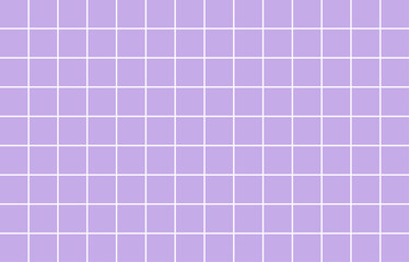 シンプルなチェック柄（パステルパープル背景）、グラフチェック、ラインチェック、方眼、背景素材