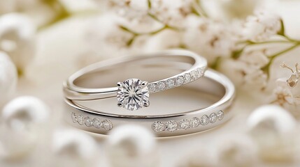 Elegant Silver Wedding Rings Symbolizing Love and Commitment