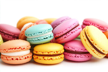 Fototapeta premium There are a stack of macarons stacked on top of each other