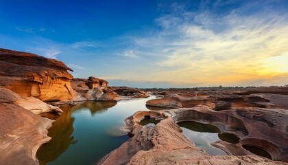 sam phan bok landmark nature travel place ubon ratchathani thailand