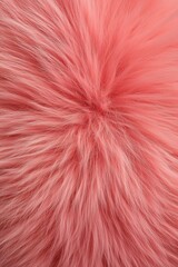 Fototapeta premium Soft pink fluffy texture presents a cozy and inviting feel in a close-up view captured indoors