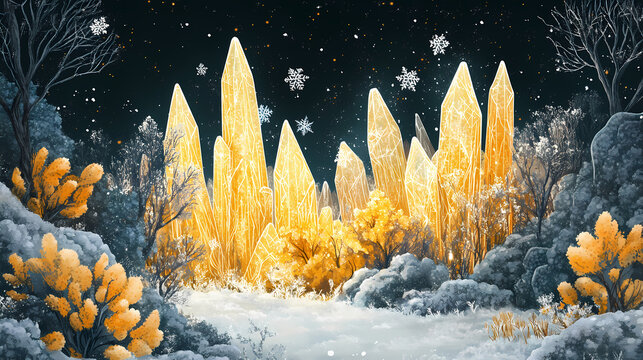 frosted morning stilbite forests