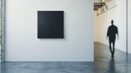 Fototapeta premium Modern Art Gallery: A Blank Canvas Awaits