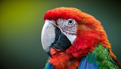 Obraz premium colorful macaw parrot with vibrant feathers isolated on background ideal for tropical and exotic design projects