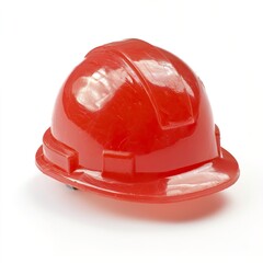 Fototapeta premium Red Safety Hard Hat for Electrical Hazard Awareness and Protection