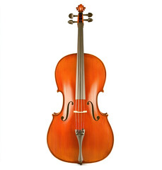 Fototapeta premium Artistic Cello on White Background for Music-Themed Projects