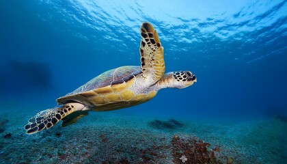 Obraz premium isolated sea turtle