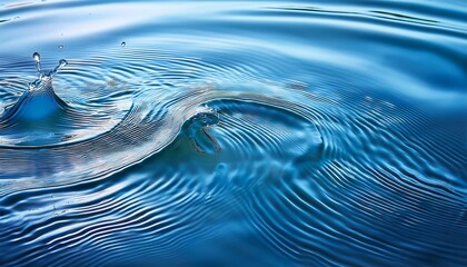 ripples create mesmerizing patterns on a light blue background showcasing the beauty of clear water motion in a serene and isolated setting
