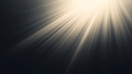 Golden rays of light, dark background, spotlight effect, website banner