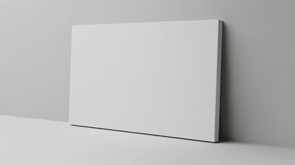 Fototapeta premium Blank White Canvas Mockup: Perfect for Art, Design, and Presentation