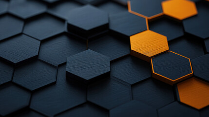 Hexagons pattern. Geometric abstract background with simple hexagonal elements. Medical, technology or science design theme.
