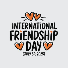  T shirt design ,Friendship Day, vector art illustration