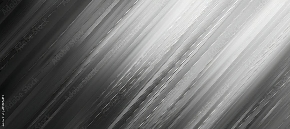 Poster abstract white diagonal lines forming a dynamic geometric background with a clean and futuristic des