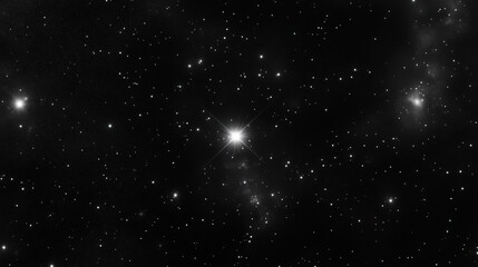 starry Night sky with bright star