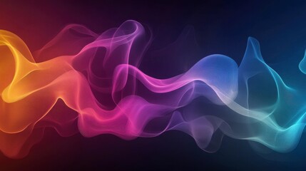 Fototapeta premium Abstract Colorful Gradient Waves