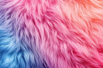 Obraz premium Color fur texture, top view.