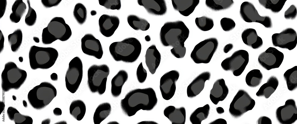 Poster Abstract Leopard Print Pattern