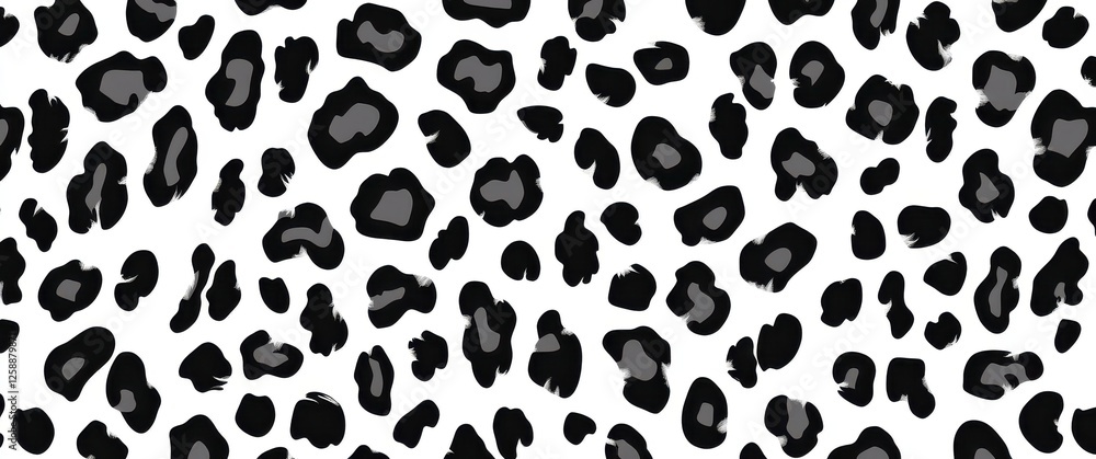 Poster abstract leopard print pattern